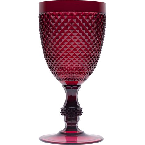 Verre à Pied 39 cL, Plastique, Rouge, 9.2 x 9.2 x 18.5 cm