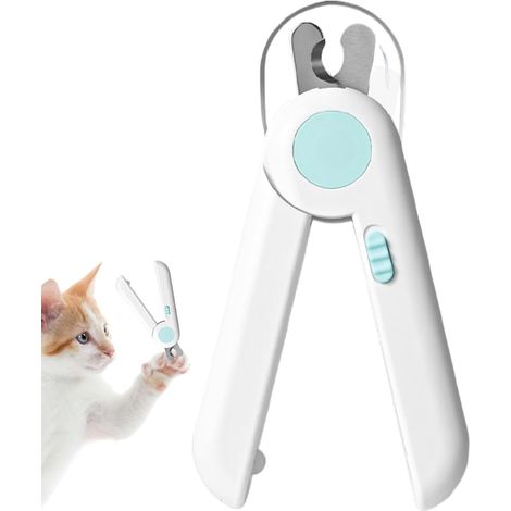 Tondeuse à Ongles pour Animaux Domestiques avec Lumière LED, Professionnel Coupe Griffes Animaux De Compagnie Protection Contre Les Éclaboussures, pour Les Animaux De Petite Et Moyenne (1/3)