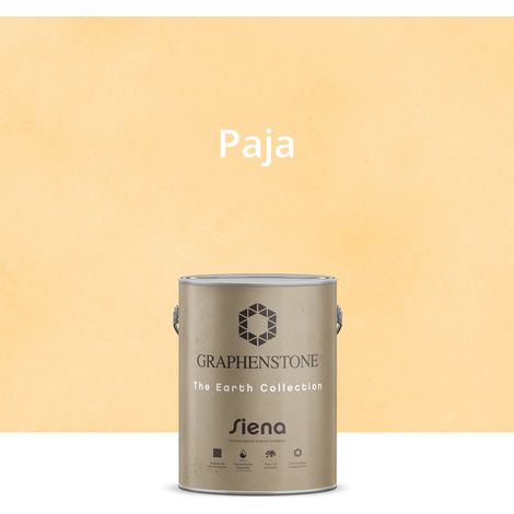 Pintura Ecológica INTERIOR Efecto LIMEWASH Base Cal SIENA Color PAJA 4L