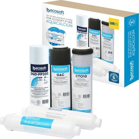 Filtres osmoseur P'URE Aquacalcium Ecosoft