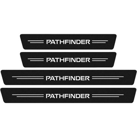 (4 pièces) Autocollants de protection de seuil de porte,de pédale et de coffre pour Nissan Pathfinder,Murano,Navara,NV200 et Livina (1/3)