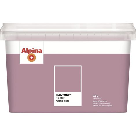 Alpina Wandfarbe Pantone matt orchid haze 2,5 L Wandfarbe (1/3)