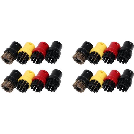 16-teiliges Set aus Nylon- und Messingdrahtbürsten, Dampfreinigungsdüsen für Kärcher SC1 SC2 SC3 SC4 SC5 SC7 CTK1 Dampfreiniger (1/5)