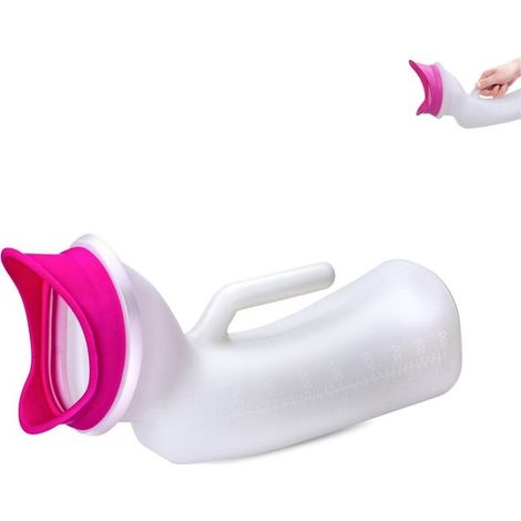 Urinoir portable, grande capacité (1000 ml), conception anti-fuite pour les urgences, les voyages en voiture, le camping, etc. (1/5)