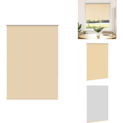 Verdunkelungsrollo Beige 100x175cm Stoffbreite 95,7cm Polyester - Verdunkelungsrollo - Verdunkelungsrollos - Rollo - Verdunklungsrollo (1/5)