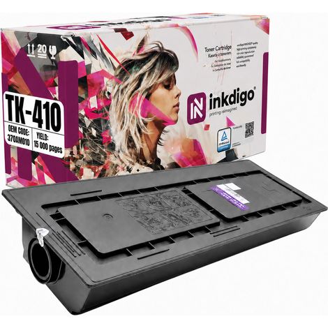 Inkdigo Toner TK410 kompatibel mit Kyocera MitaKM1620 und MitaKM1650S TÜV-zertifiziert (1/5)