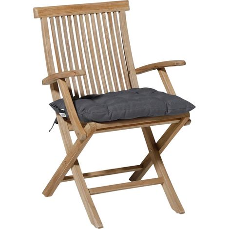 Cuscino da Seduta Panama 46x46 cm Grigio Madison (1/5)