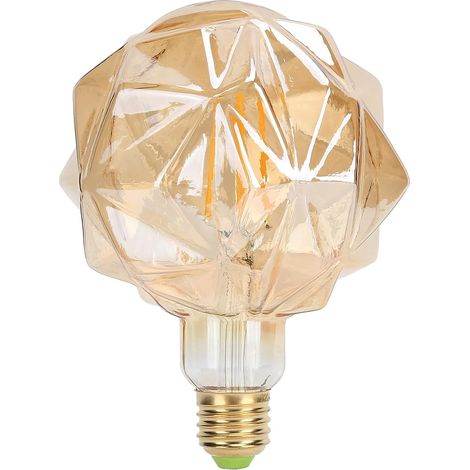 Ampoule Intelligente, Ampoule LED G120 Antique Lotus‑Shape 4W E27 Ampoule pour Bar Restaurant Chambre Économie 90% sur Facture, Variateur 0-100% Sans Scintillement, Verre Soufflé Haute Transparence, (1/5)