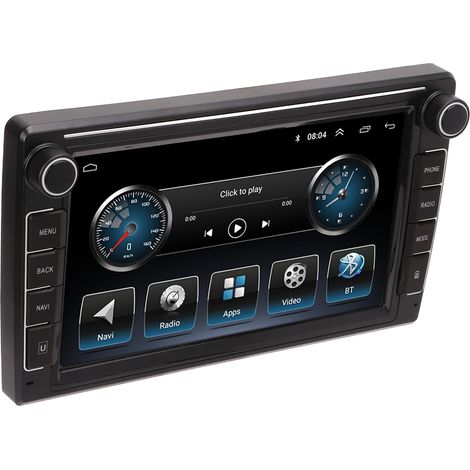 Écran 8 pouces Autoradio 2 Din WiFi 4G Caméra de recul Bluetooth 5.0 Android 11.0 CarPlay intégré GPS Navigation (1/5)
