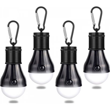 Lanterne de camping, 4 lanternes LED, lampes de poche portables d'urgence étanches pour le camping, la randonnée et la pêche (1/5)