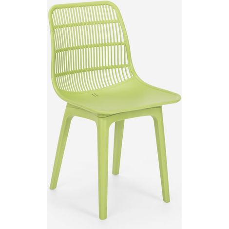 Silla de polipropileno para cocina, bar, restaurante, jardín moderno Bluetit - Verde