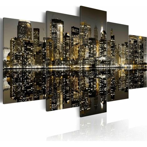 Tableau nuit magique à new york - 200 x 100 cm (1/3)