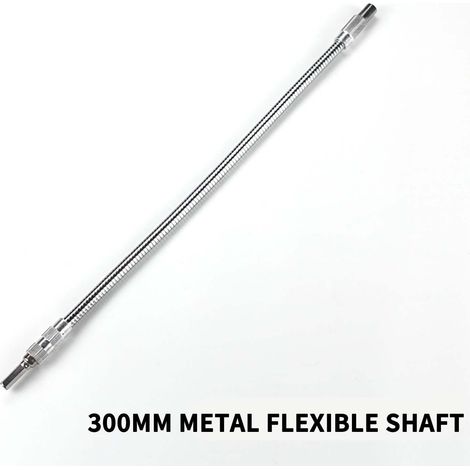 Extension Universelle À Douille Hexagonale - Tige Flexible 360° - Pour Perceuse Et Visseuse Électrique - Longueur 300 mm - 1 Pièce (1/2)