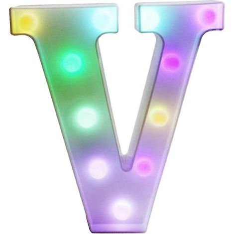 [LCS] Lettres lumineuses LED colorées avec télécommande - Initiales lumineuses pour bars et fêtes - Décoration intérieure (1/5)