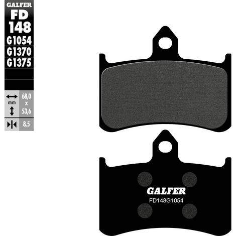 PASTILLAS DE FRENO GALFER KH187 SEMIMETÁLICAS