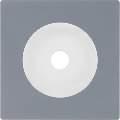 FONTINI Sortie cable blanc DOM + plaque simple gris (1/5)