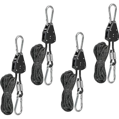 Tendeurs de corde robustes avec crochets, tendeur de corde réglable pour éclairage horticole, 68 kg, léger (1/5)