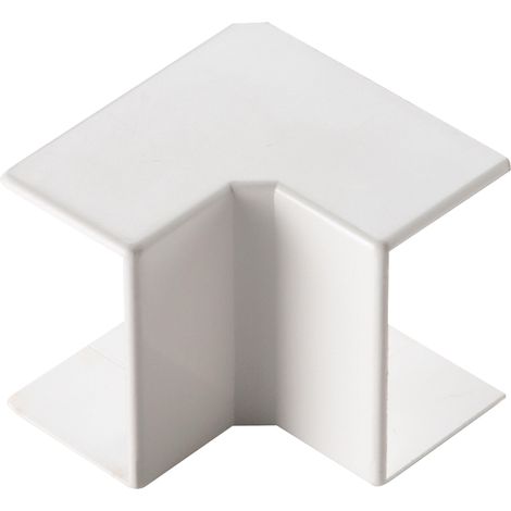 Curva interna 80×40 mm canaline bianco ip40 elettrocanali ecai8040b
