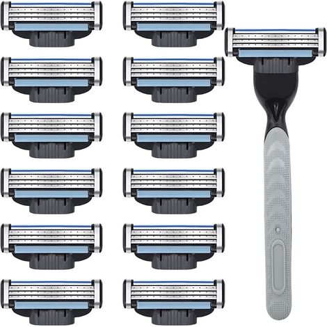 Lametta, 12 lame, Lametta, Design anti-intasamento, Strisce lubrificanti morbide, Ideale per pelli sensibili. (1/5)
