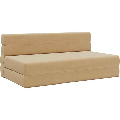 Klappsofa Bett Grün Grau 152 x 86,5 x 60 cm Stoff vidaXL