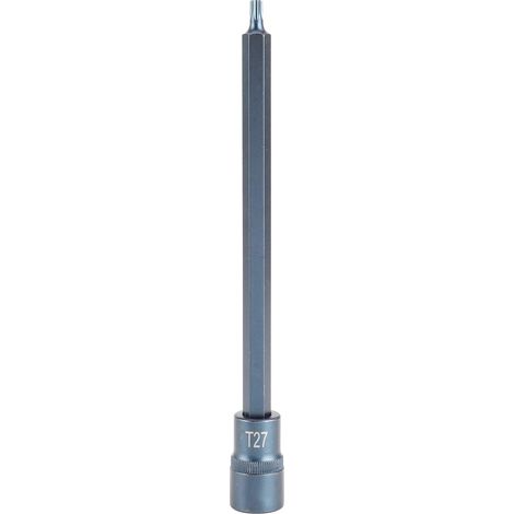 Douille embout tournevis étoile – 1/2" carré S2 – T27 – longueur 200mm – acier allié – clé