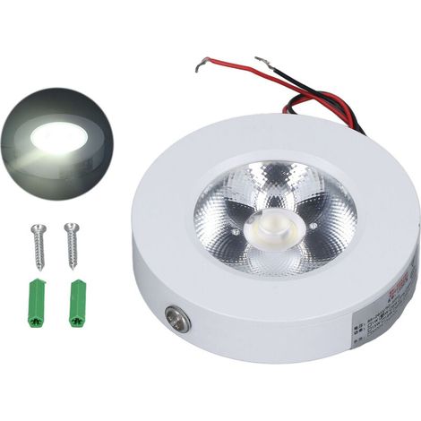 Jeffergarden Spot LED COB 3W, peinture haute température, plafonnier Ultra fin encastrable, 85 à 265V-DOU