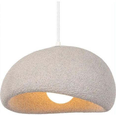 Suspension Luminaire Moderne Industriel Ciment 30cm Créatif Lustre Plafonnier Design Edison pour Salon Chambre,Gris (1/5)