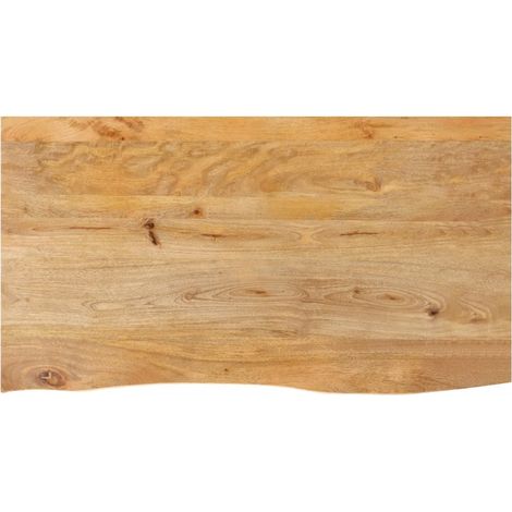 vidaXL Tischplatte mit Baumkante 100x60x2,5 cm Massivholz Mango