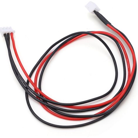 Câble d'extension silicone 408mm pour chargeur LiPo, connecteur 2S, fil 20AWG, adaptateur balance plug (KST‑023) (1/5)