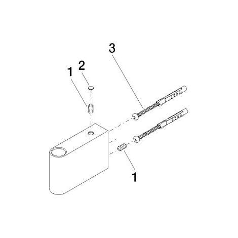 Dornbracht 90171115000-00 Support pour pommeaux de douche pluie Pièces détachées