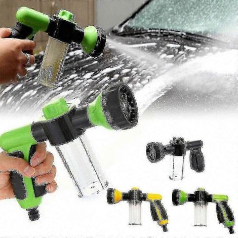 Douchette portable pour chiens avec distributeur de savon - Douche réglable pour chiens - Jaune-AquaForge (1/3)