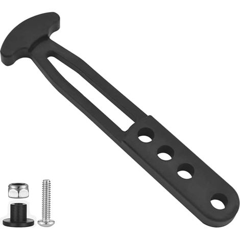 Sangles de fixation pour échelles marines – sangles de verrouillage en caoutchouc noir, utilisées pour fixer les échelles de ponton, équipées de 4 trous de montage réglables. (1/5)