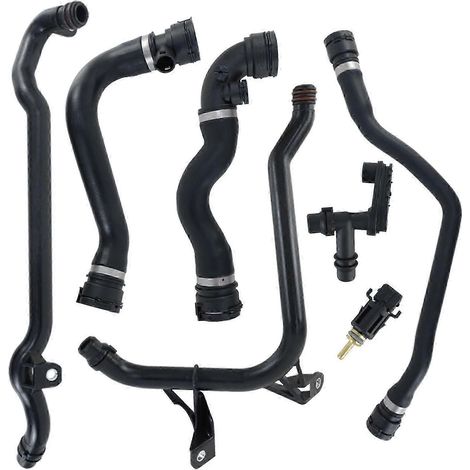 JIAJIEFANG 7-teiliges Set inklusive Ausgleichsbehälter, Kühlerschlauch und Kühlmittel für BMW E46 323 325 328 330 (1/5)