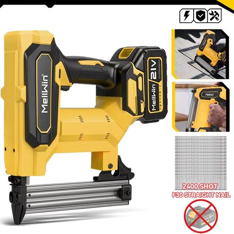 Cloueur-agrafeuse sans fil 2 modes – outil pour menuiserie, encadrement et meubles, compatible Makita 18V, sans batterie ni chargeur