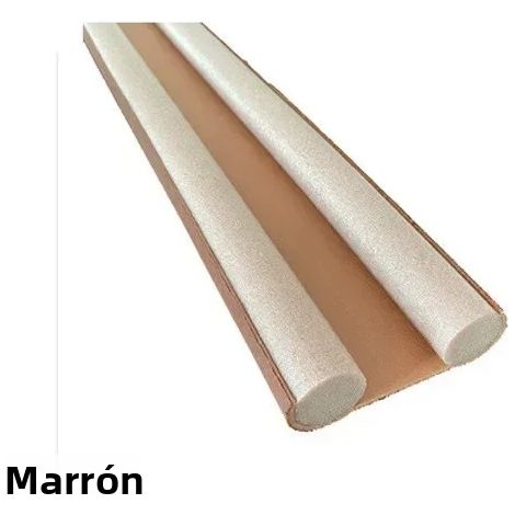 Joint de porte marron souple, bas de porte insonorisant, coupe-vent et anti-insectes (1/5)