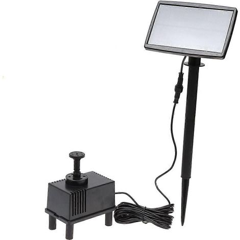 Panneau de pompe à eau pour fontaine de piscine à énergie solaire, dispositif d'arrosage submersible, adapté aux jardins, piscines, étangs et décoration de patio - 5 mètres. (1/3)