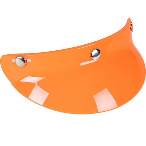 Visière à 3 boutons-pression, lentille de protection rabattable pour casque de moto à visage ouvert (1/5)