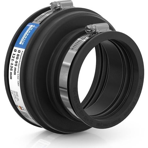 CR Adapterkupplung CAC 1361, bis 0,6 bar (121-136mm auf 80-95mm), EPDM / V2A