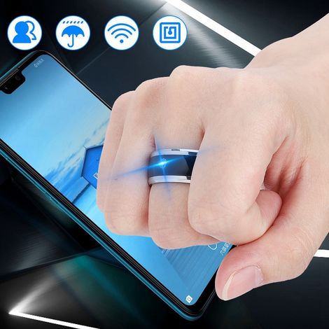 Bague connectée multifonction NFC, appareil magique portable universel pour téléphone portable (taille 9) (1/5)