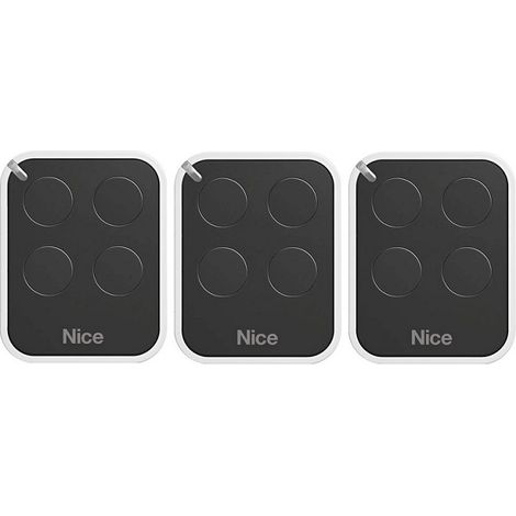 Lot de 3 télécommandes nice on4e - émetteur à code tournant era one4 - 433.92 mhz (1/5)