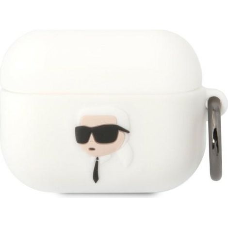 Karl Lagerfeld compatibile con AirPods Procover bianco/bianco Silicone Karl Head 3D (1/3)