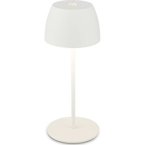Briloner Serina Mini lampe de table LED sans fil IP44, Variable, tactile, protection contre les éclaboussures, sans fil, blanc, Ø8 x 20 cm (1/5)