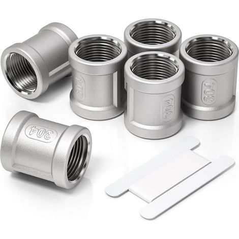3-teiliges 1/4"-Außengewinde auf BSP-Sechskantverschraubung aus Edelstahl 304, zum Umrüsten von Rohrverschraubungen – 1/4"-Innengewinde (1/5)