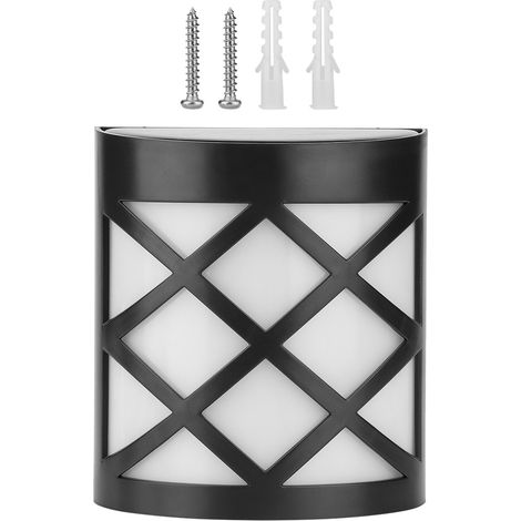 1 Lanterne murale solaire, LED, étanche IP44, éclairage automatique, pour jardin, clôture, cour (1/5)