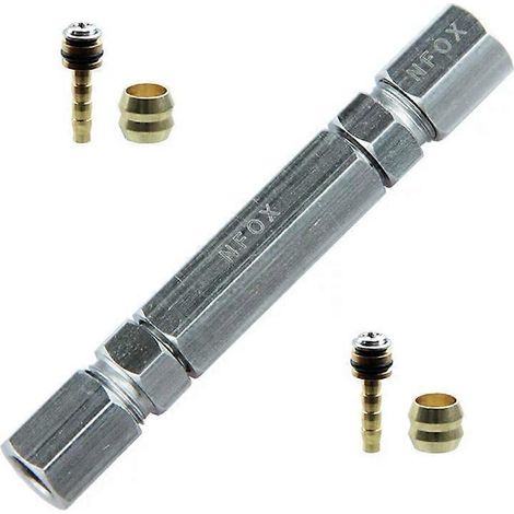 Outil de purge d'huile hydraulique pour vélo/scooter électrique : aiguille simple, tuyau, raccord, vis de verrouillage, vis de fixation. (1/5)