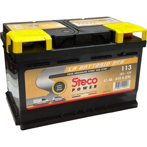 Batterie de démarrage STECO 113 - Ce produit de marque est neuf.