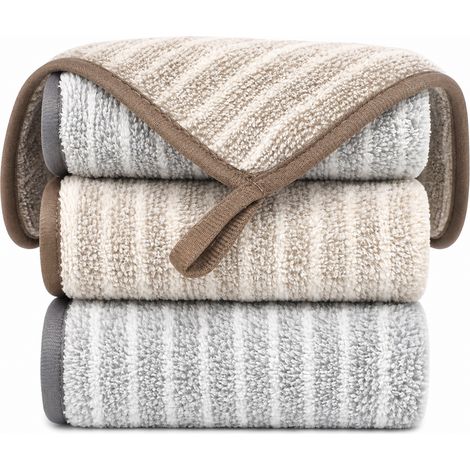 Chiffons de cuisine en microfibre rayures 30 x 30 (1/5)