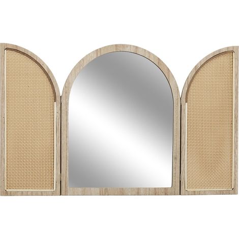 Miroir à volets en cannage BALI (1/4)