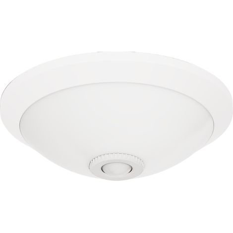 Plafonnier LED avec détecteur de mouvement IP20 Blanc 2xE27 HOROZ (1/3)