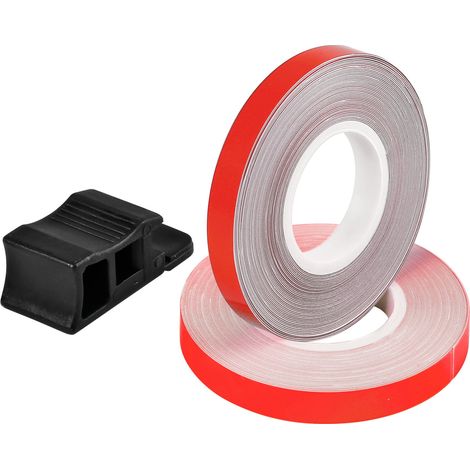 Wheel Stripe Fluo, profilo adesivo per cerchi ruota - Rosso (1/2)